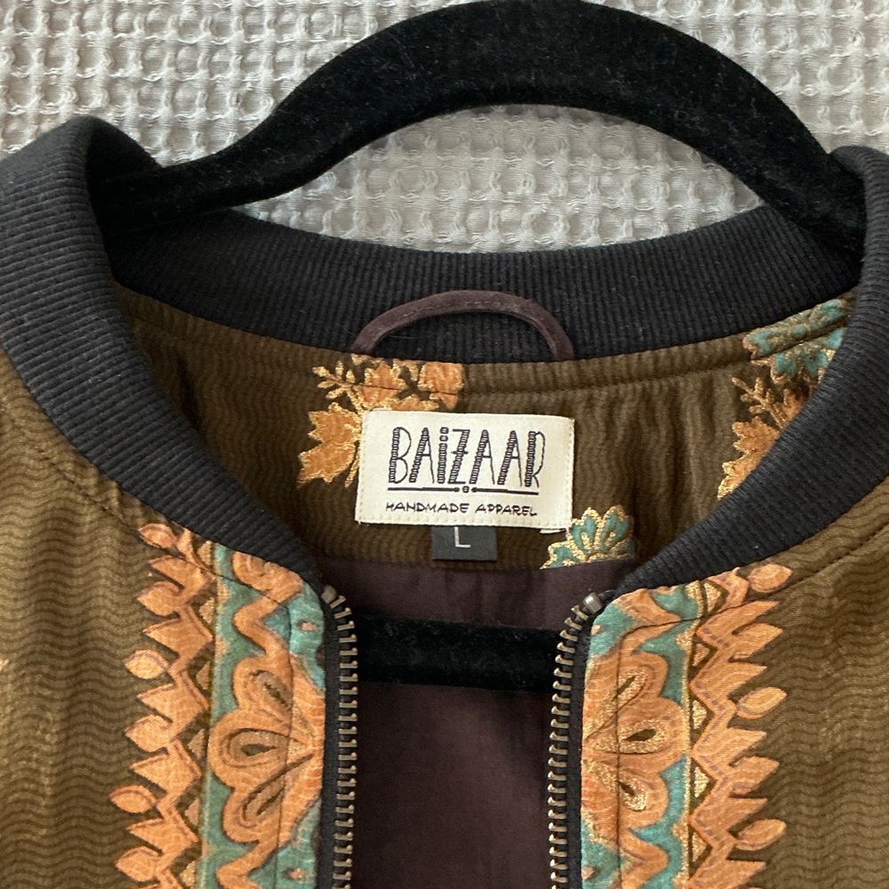 Bomber Jacket By Baizaar Size Large View 3